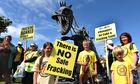 Anti-fracking protest in Blackpool