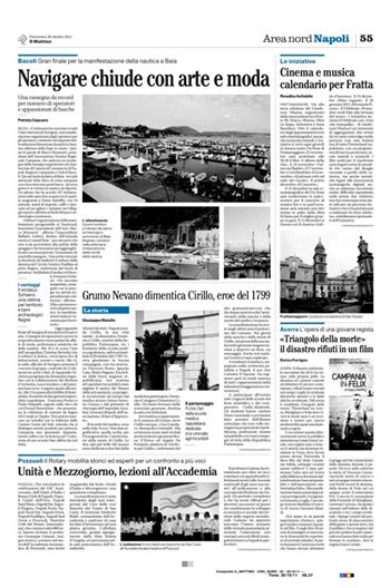Photo: Campania In-Felix (Unhappy Country) oggi su Il Mattino
