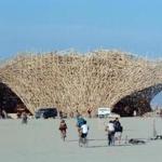 Conceptual artist Arne Quinze designed a 15-story structure named “Uchronia” at the Burning Man festival in Black Rock City, Nev., in 2006. The structure, which was quickly dubbed “The Belgian Waffle,” was burned during the closing hours of the annual event. 