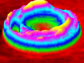 map of membrane fluctuations in a red blood cell