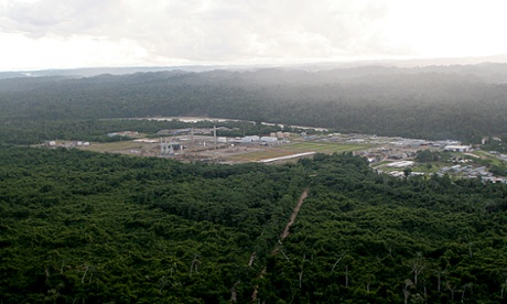The Camisea gas project in Matsigenka territory in the Peruvian Amazon. 