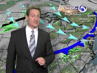 FORECAST: Cooler & cloudy overnight