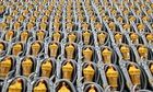 An army of Dyson vacuum cleaners