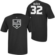 Jonathan Quick Los Angeles Kings Reebok Alternate Name and Number Player T-Shirt – Black