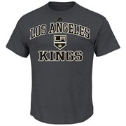 Majestic Los Angeles Kings Heart & Soul T-Shirt - Charcoal