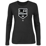 Majestic Los Angeles Kings Ladies Primary Logo Long Sleeve T-Shirt - Black
