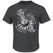 Los Angeles Kings Majestic 2014 Stanley Cup Champions Magic Moment Official Locker Room T-Shirt - Charcoal
