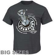 Los Angeles Kings Majestic 2014 Stanley Cup Champions Big & Tall Magic Moment Official Locker Room T-Shirt - Charcoal