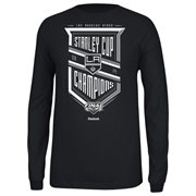 Los Angeles Kings Reebok 2014 Stanley Cup Champions Banner Champs Long Sleeve T-Shirt - Black