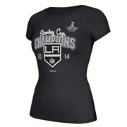 Los Angeles Kings Reebok Womens 2014 Stanley Cup Champions Arch T-Shirt - Black