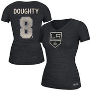 Drew Doughty Los Angeles Kings CCM Women’s Name & Number V-Neck T-Shirt – Black