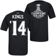 Los Angeles Kings Reebok 2014 Stanley Cup Champions Signature T-Shirt - Black