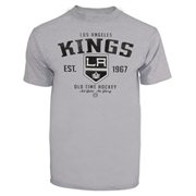 Los Angeles Kings Old Time Hockey Arch Logo T-Shirt – Gray
