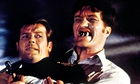 Richard Kiel, right, with Roger Moore as James Bond.