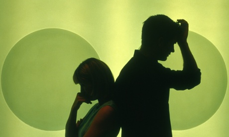 couple argue arguing argument man woman male female unhappy depression Photograph: Zefa/Corbis