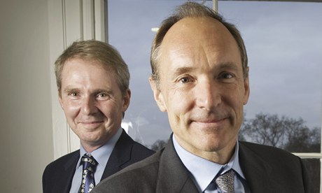 Sir Nigel Shadbolt (left) and Sir Tim Berners-Lee