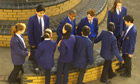 school children in uniforms
