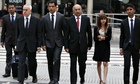 Benedict Barboza arrives with his children, Lisha and Junal, at the high court in London