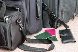 Suitcases and travel passes