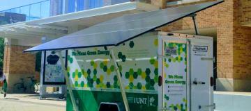WMGF solar trailer on campus