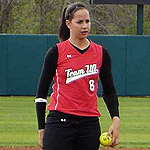 Cat Osterman at Lovelace Stadium