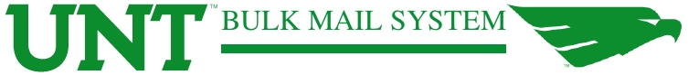 UNT Bulk Mail System