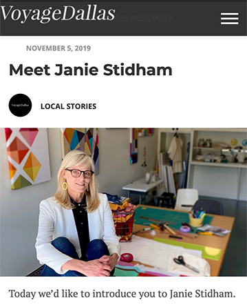 Janie Stidham featured on VoyageDallas