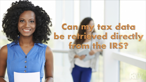 Can my tax data be retrieved directly from the IRS?