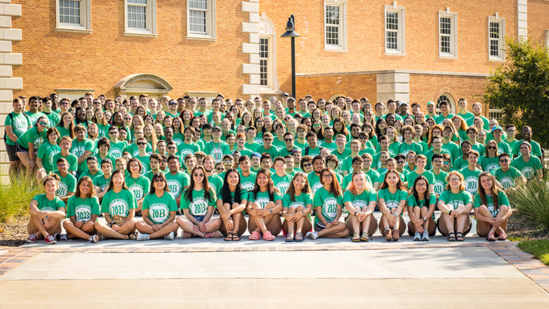 UNT College of Music Class of 2023 posing