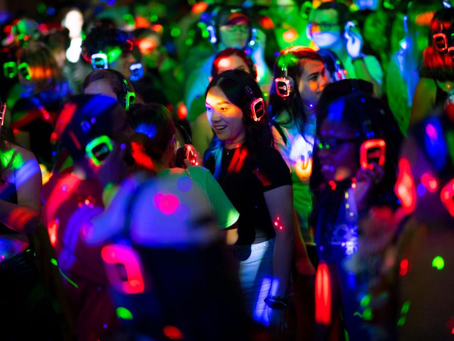 A silent disco at Eagle Insomnia