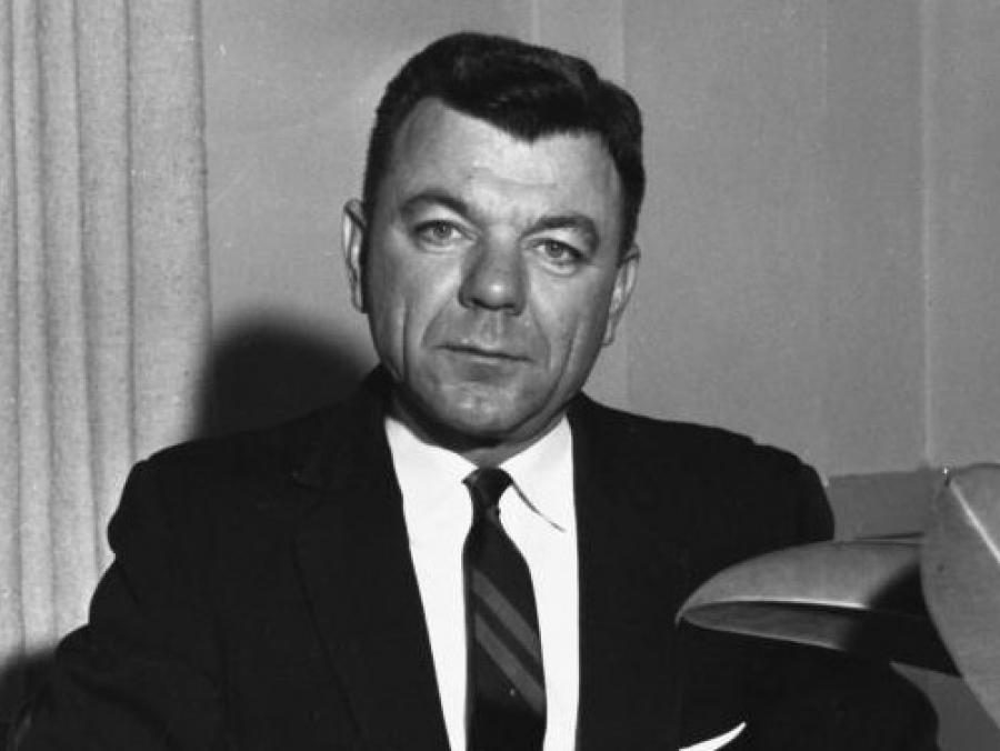 <p>Robert Toulouse at desk</p>
