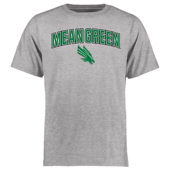 Men's Ash North Texas Mean Green Proud Mascot T-Shirt