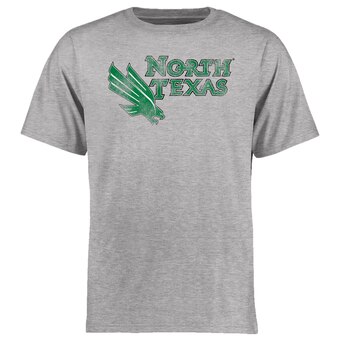 Men's Ash North Texas Mean Green Big & Tall Classic Primary T-Shirt