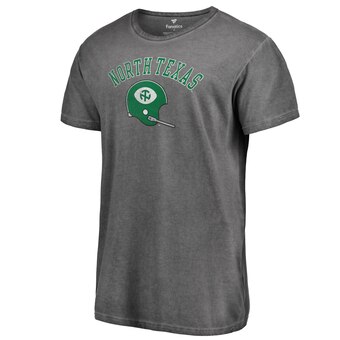 Men's Fanatics Branded Black North Texas Mean Green Vault Arch Over Logo Shadow Washed T-Shirt