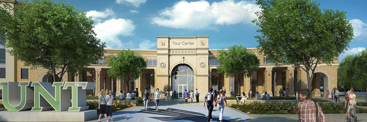 New welcome center exterior rendering