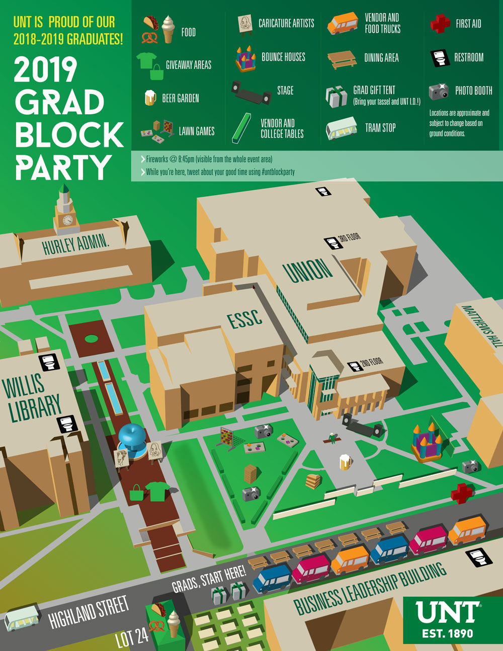 2019 Block Party map