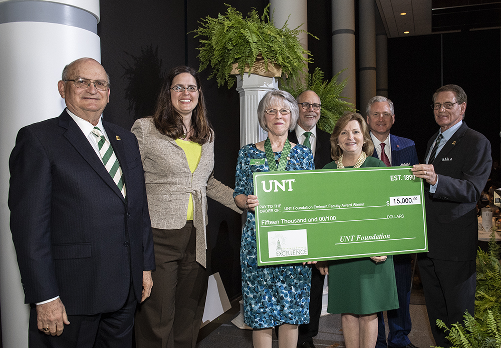 UNT recently celebrated faculty members at the Salute to Faculty Excellence Awards Dinner and Ceremony.