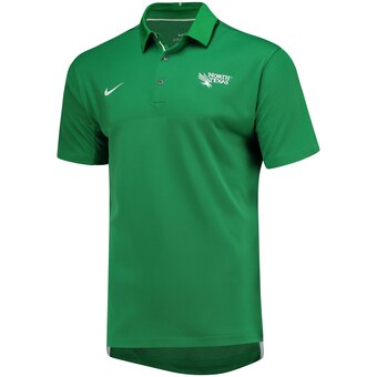 Men's Nike Apple Green North Texas Mean Green 2017 Coaches Sideline Dry Elite Performance Polo