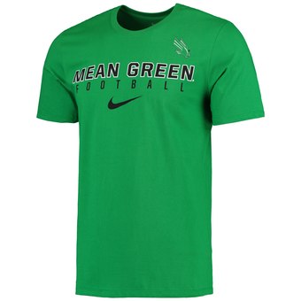 Men's Nike Kelly Green North Texas Mean Green Facility Sideline T-Shirt