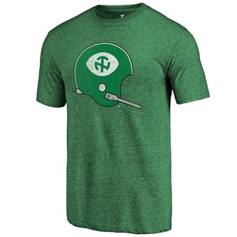 Men's Fanatics Branded Green North Texas Mean Green College Vault Primary Logo Tri-Blend T-Shirt
