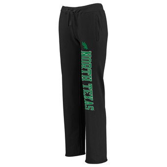 Women's Fanatics Branded Black North Texas Mean Green Sideblocker Sweatpants