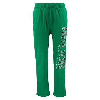 Men's Colosseum Kelly Green North Texas Mean Green Vol Full Leg Print Fleece Pants