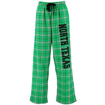 Women's Kelly Green North Texas Mean Green Flannel Pajama Pants