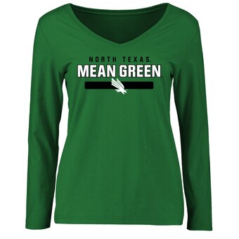 Women's Kelly Green North Texas Mean Green Team Strong Long Sleeve T-Shirt
