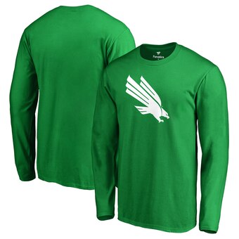 Men's Fanatics Branded Kelly Green North Texas Mean Green Primary Team Logo Long Sleeve T-Shirt