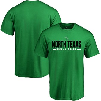 Men's Kelly Green North Texas Mean Green Custom Sport T-Shirt