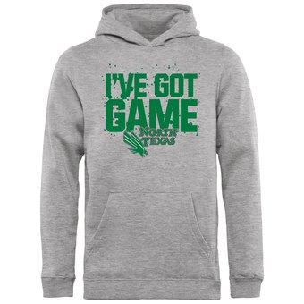 Youth Ash North Texas Mean Green Got Game Pullover Hoodie