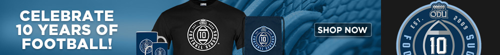 10 yr. football items on ODU store 