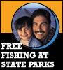 Information on the free Family Fishing Celebration.  Free fishing at State Parks. 