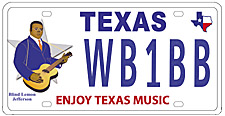 Enjoy Texas Music License Plate - Image